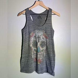 Urban Outfitters Oversized Skull Tank - Day of the Dead - Size Medium